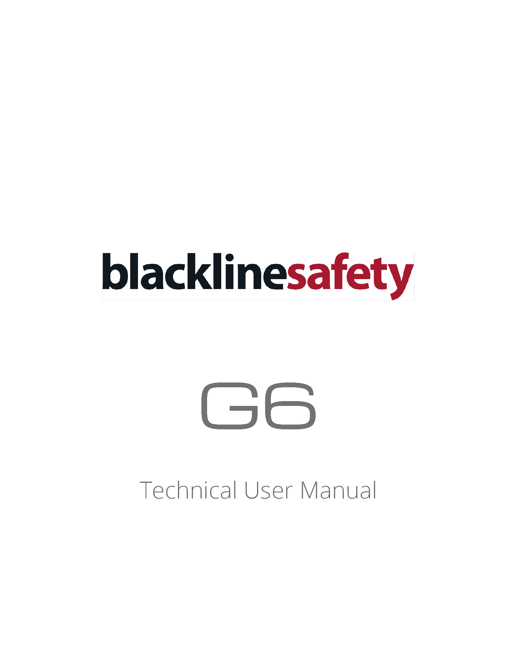 G6 Technical User Manual_R1 - FR - Page de couverture